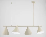 Zelta Maxi lampa wisząca 4xE27 beżowa 63421