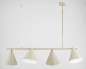 Zelta Maxi lampa wisząca 4xE27 beżowa 63421