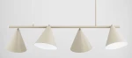 Zelta Maxi lampa wisząca 4xE27 beżowa 63421