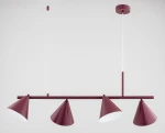 Zelta Midi lampa wisząca spot 4xE27 bordowa 63422