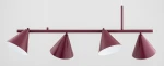 Zelta Midi lampa wisząca spot 4xE27 bordowa 63422