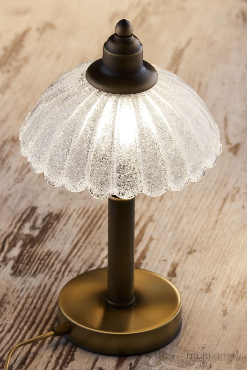 Carmen lampa stołowa 1xE27 mosiądz patynowany 2126