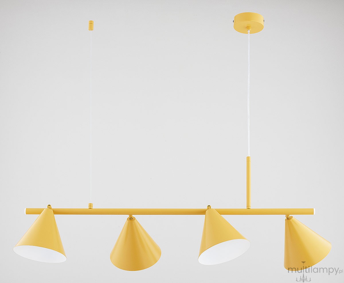 Zelta Midi lampa wisząca spot 4xE27 żółta 6342