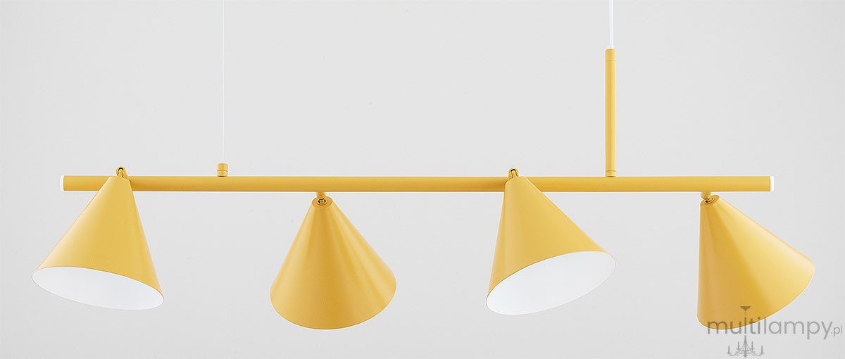 Zelta Midi lampa wisząca spot 4xE27 żółta 6342