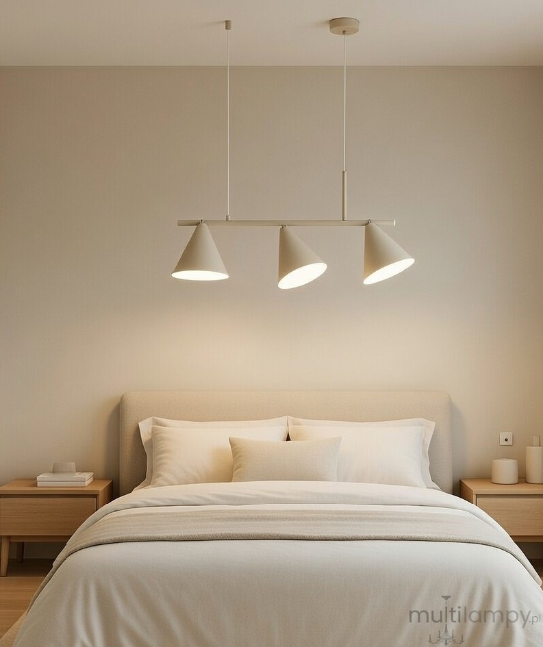 Zelta Maxi lampa wisząca 3xE27 beżowa 6262