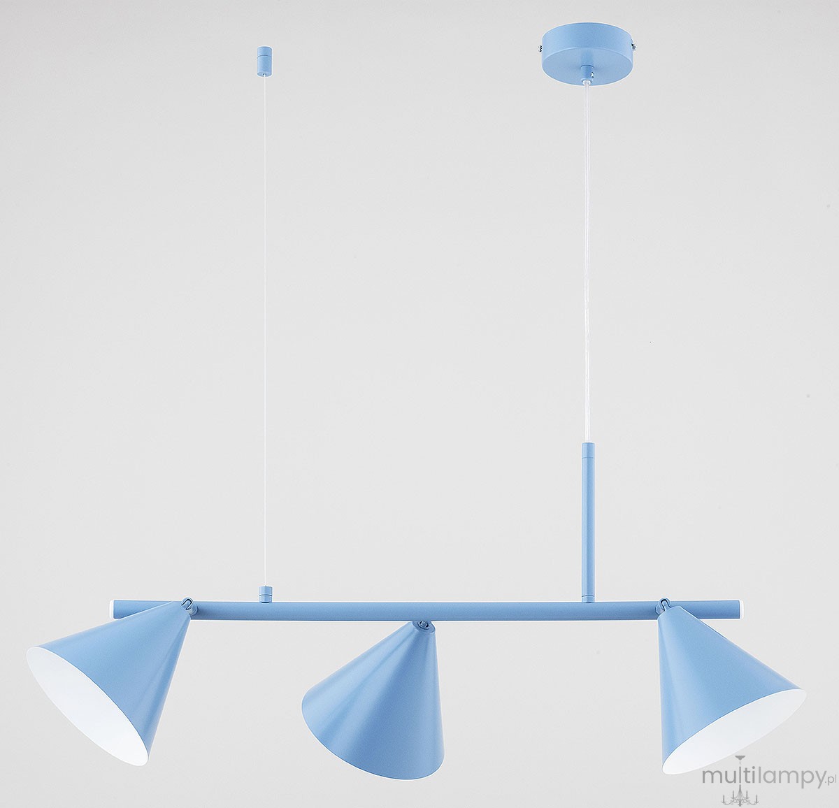 Zelta Midi lampa wisząca 3xE27 niebieska 6262