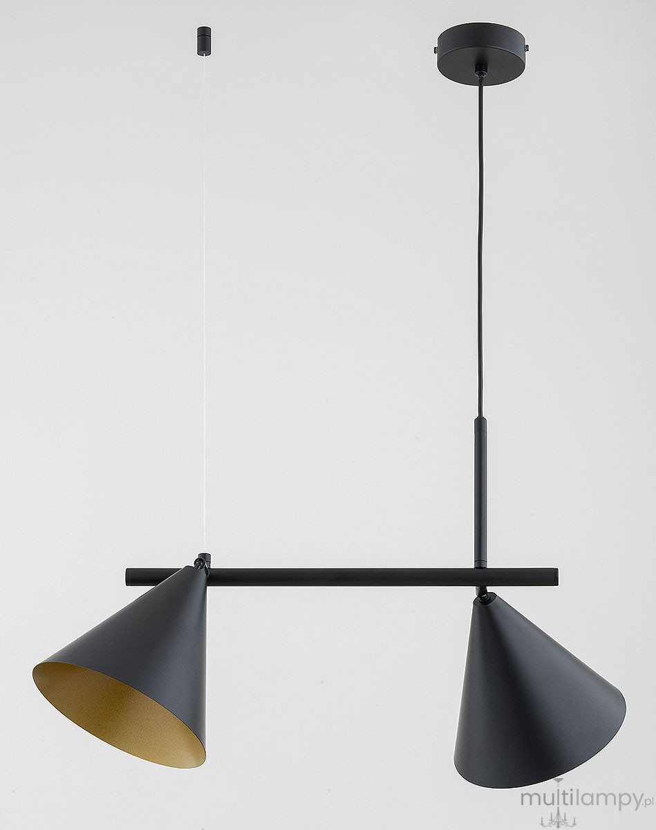 Zelta Maxi lampa wisząca 2xE27 czarna 62630