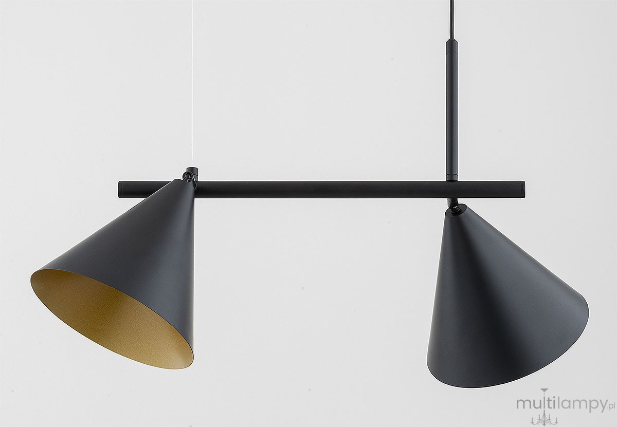 Zelta Maxi lampa wisząca 2xE27 czarna 62630