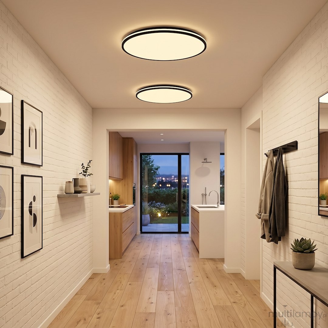 Hugo D45 plafon LED 21W/32W/42W CCT IP54 czarny ML2568