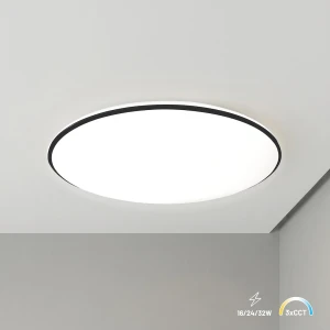 Hugo D37 plafon LED 16W/24W/32W  CCT IP54 czarny ML2566