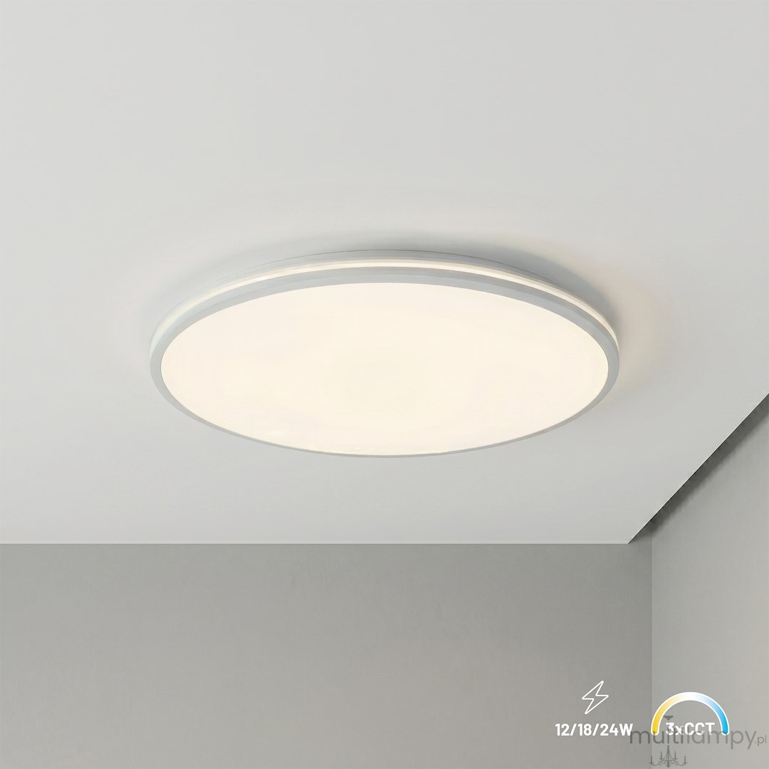 Hugo D37 plafon LED 16W/24W/32W CCT IP54 biały ML2565