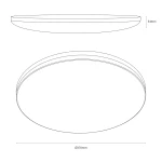 Hugo D37 plafon LED 16W/24W/32W CCT IP54 biały ML2565