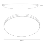 Hugo D29,5 plafon LED 12W/18W/24W CCT IP54 biały ML2563