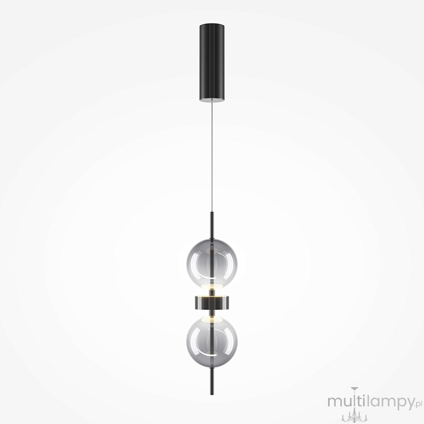 Double Moon lampa wisząca LED 8W 3000K czarna MOD478PL-L8B3K