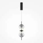 Double Moon lampa wisząca LED 8W 3000K czarna MOD478PL-L8B3K