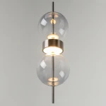Double Moon lampa wisząca LED 8W 3000K czarna MOD478PL-L8B3K
