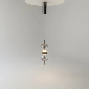 Double Moon lampa wisząca LED 8W 3000K czarna MOD478PL-L8B3K