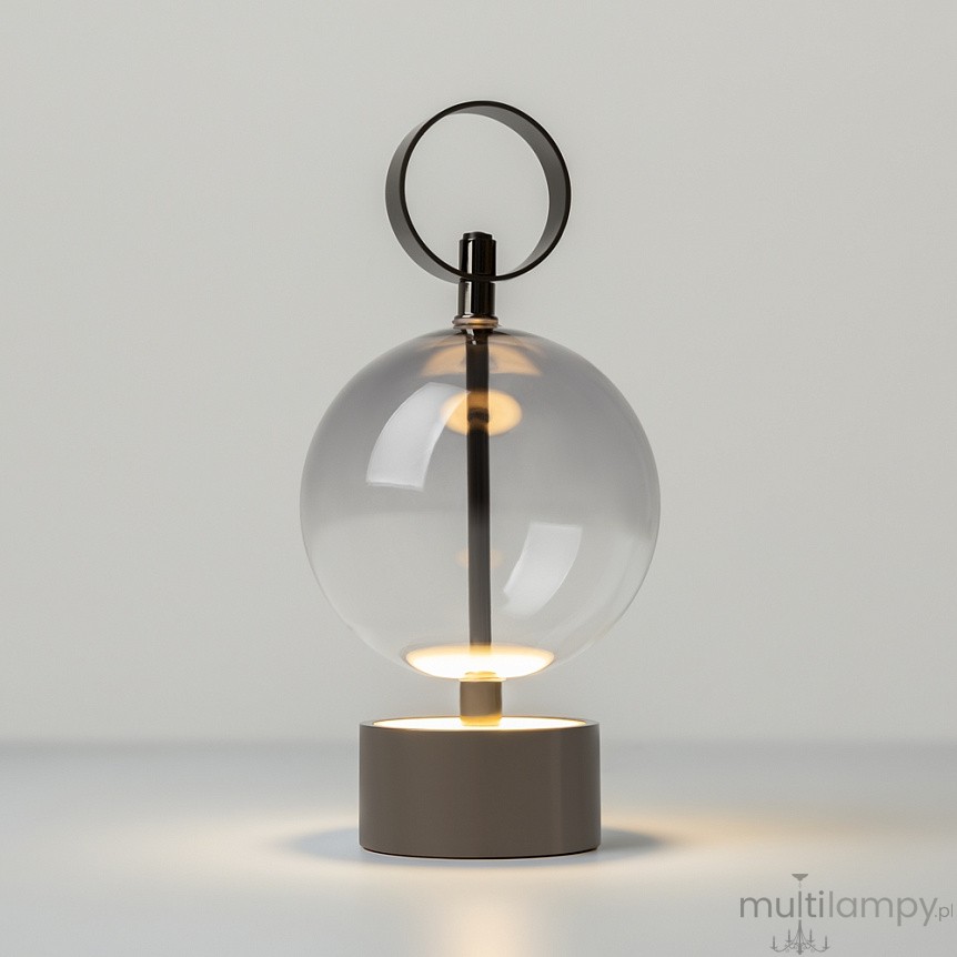 Double Moon lampa akmulatorowa LED 3W 3000K czarna MOD478RL-L3B3K.jpg