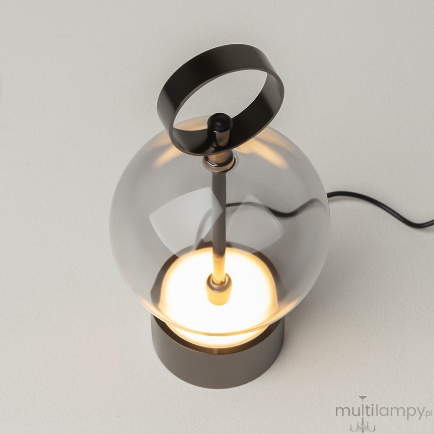 Double Moon lampa akmulatorowa LED 3W 3000K czarna MOD478RL-L3B3K