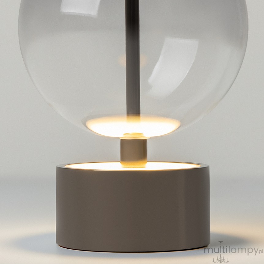 Double Moon lampa akmulatorowa LED 3W 3000K czarna MOD478RL-L3B3K