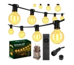 Girlanda ogrodowa 230V/24V z pilotem 15 m x 25 żarówek LED E12 1W