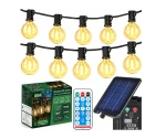 Girlanda ogrodowa solarna z pilotem 15 m x 15 żarówek LED E12 1W