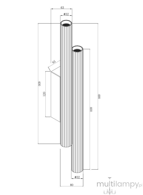 Calipso kinkiet LED 24W 2700K biały C082WL-24W2.7K-W
