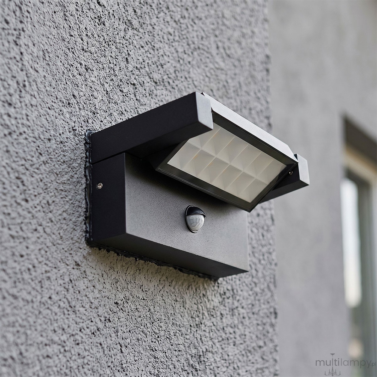 Coreo kinkiet elewacyjny kierunkowy z czujnikiem ruchu LED 20W CCT czarny