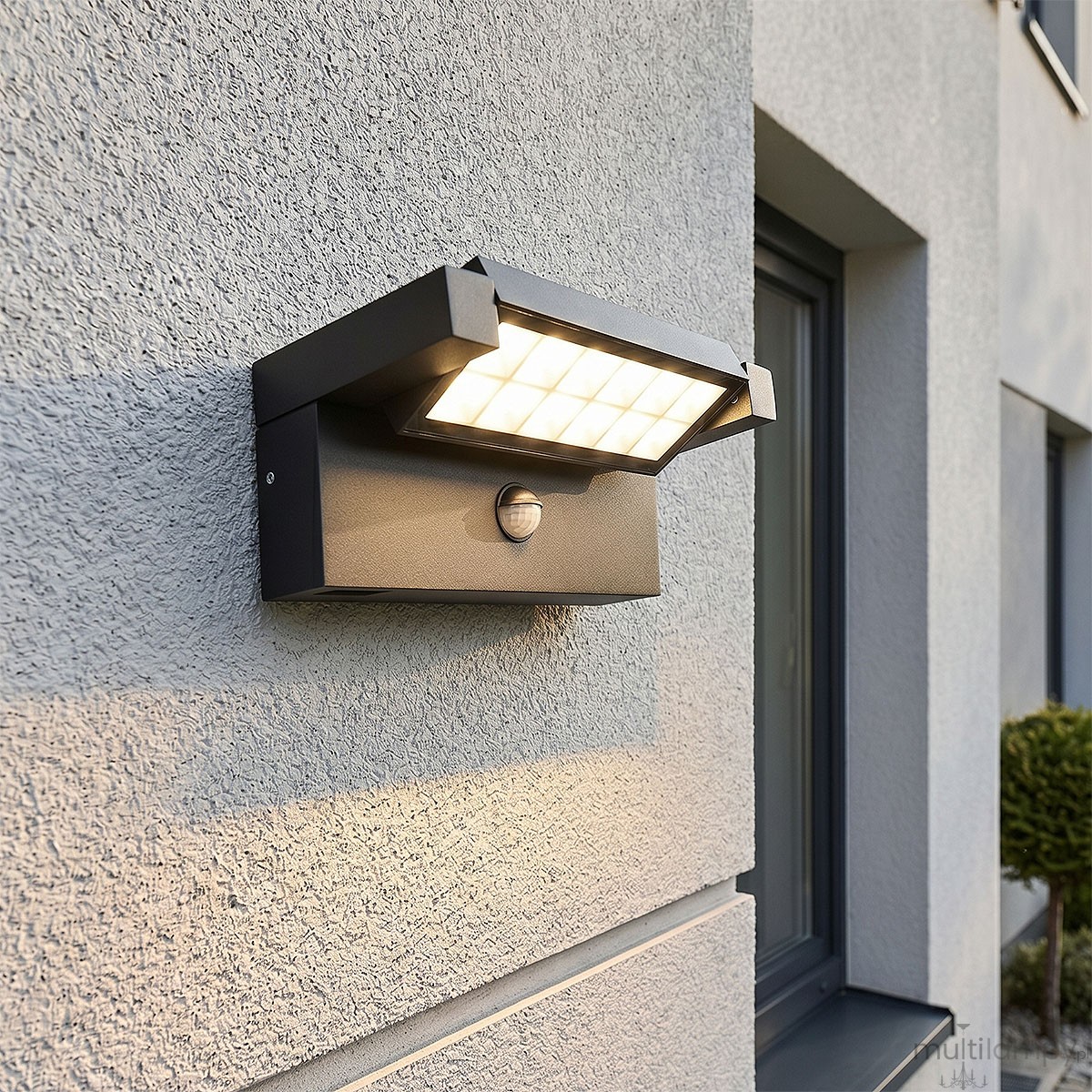 Coreo kinkiet elewacyjny kierunkowy z czujnikiem ruchu LED 20W CCT czarny