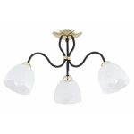 Ariel lampa sufitowa 3xE27 czarna złota 62638