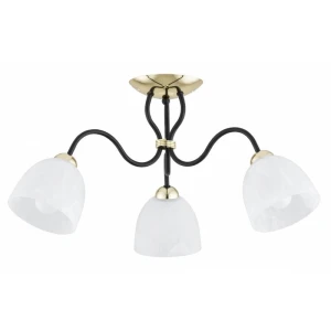 Ariel lampa sufitowa 3xE27 czarna złota 62638
