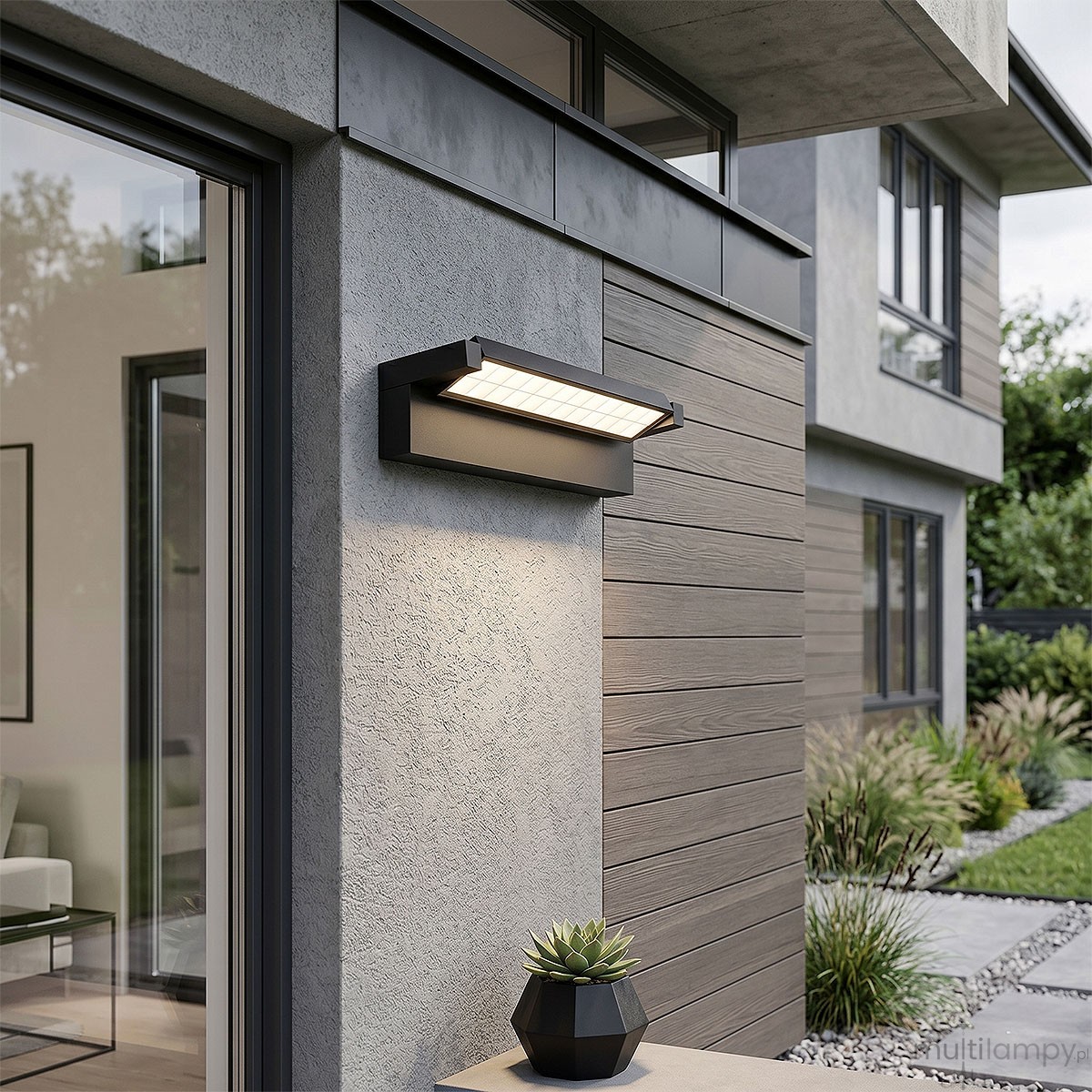 Coreo kinkiet elewacyjny kierunkowy LED 36W CCT czarny
