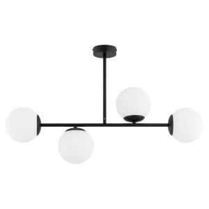 Gloris lampa sufitowa 4xE14 czarna 63432