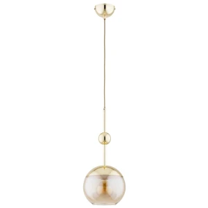 Fioro Big lampa wisząca E27 złota bursztyn 61655