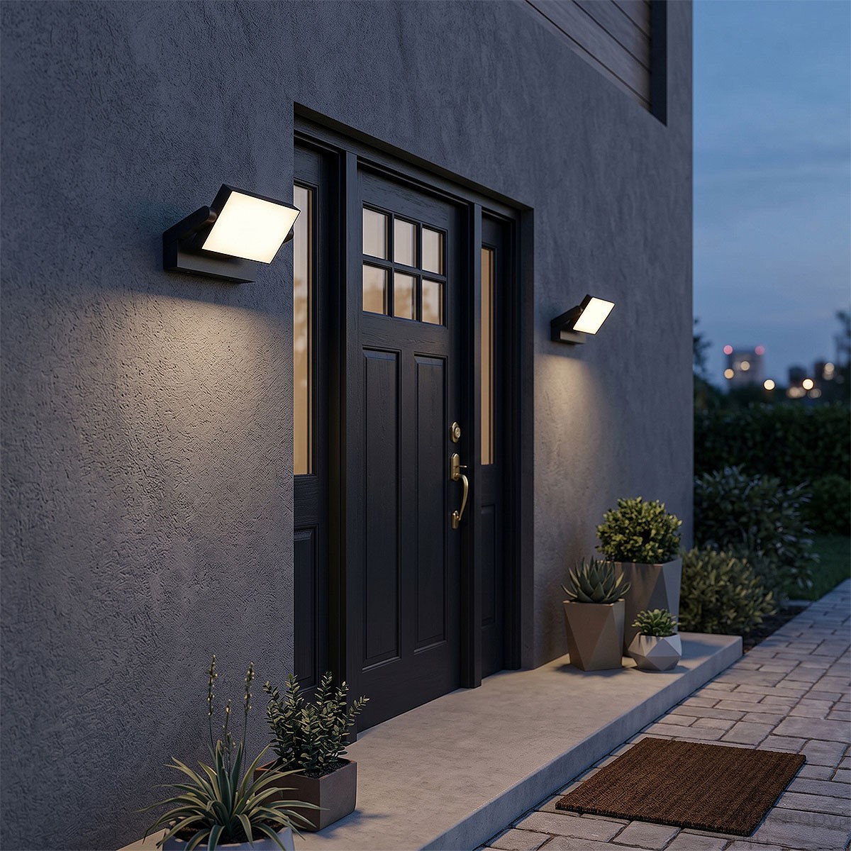 Merko kinkiet elewacyjny kierunkowy LED 18W 4000K czarny