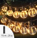 Girlanda ogrodowa 230V/24V z pilotem 15 m x 25 żarówek LED E12 1W
