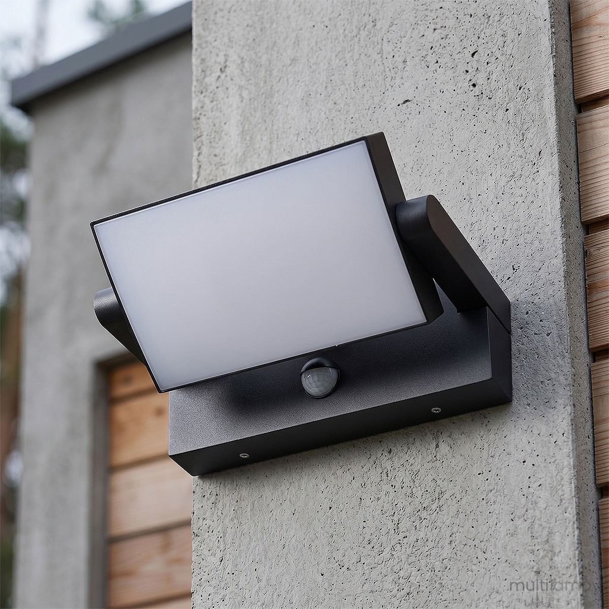 Merko kinkiet elewacyjny kierunkowy z czujnikiem ruchu LED 18W 4000K czarny
