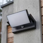 Merko kinkiet elewacyjny kierunkowy z czujnikiem ruchu LED 18W 4000K czarny