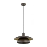 Helisto lampa wisząca E27 brązowa 61553