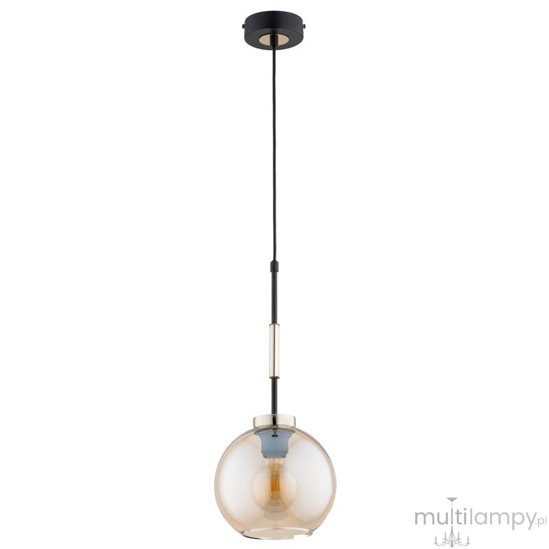 Verone lampa wisząca E27 czarna złota 61664