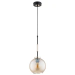 Verone lampa wisząca E27 czarna złota 61664