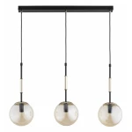 Verone lampa wisząca 3xE14 czarna złota 62648
