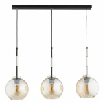 Verone lampa wisząca 3xE27 czarna złota 62649