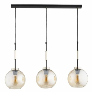 Verone lampa wisząca 3xE27 czarna złota 62649