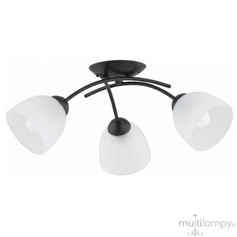 Torizo lampa sufitowa 3xE27 czarna 62660