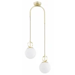 Morena lampa wisząca 2xE14 złota białe 62663