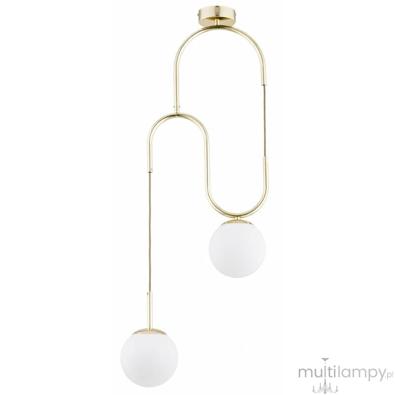 Venon Pro lampa sufitowa 2xE14 złota biała 62665