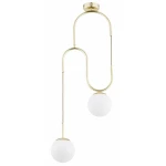 Venon Pro lampa sufitowa 2xE14 złota biała 62665
