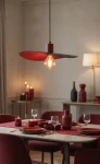 Savana Oval lampa wisząca E27 różowa 61626