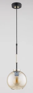 Verone lampa wisząca E27 czarna złota 61664